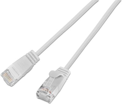 CAT6 OHUT VERKKOKAAPELI U/UTP 0,15m valkoinen CAT6 OHUT VERKKOKAAPELI U/UTP 0,15m valkoinen