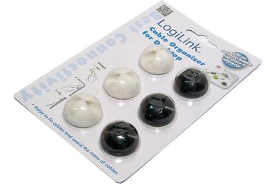 JOHTOKIINNIKE TARRALLA Ø8mm 6kpl MUS/VAL