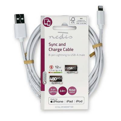 USB 2.0 KAAPELI A-Lightning 2m USB 2.0 KAAPELI A-Lightning 2m