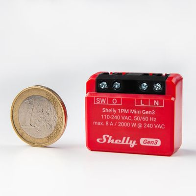 SHELLY PLUS 1PM Mini Gen 3 RELEKYTKIN 1X8A+PM SHELLY PLUS 1PM Mini Gen 3 RELEKYTKIN 1X8A+PM
