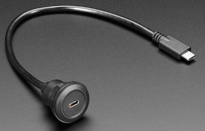 USB C-NAARAS/USB C-UROS PANEELIASENNETTAVA LÄPIVIENTI 30cm JOHDOLLA