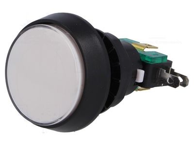 MIKROKYTKIN ISOLLA PAINIKKEELLA JA VALKOISELLA 12V LEDIVALOLLA MIKROKYTKIN ISOLLA PAINIKKEELLA JA VALKOISELLA 12V LEDIVALOLLA