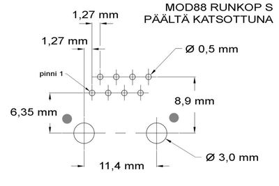 RJ45 (8P8C)-RUNKOLIITIN SUOJATTU PRINTTIIN
