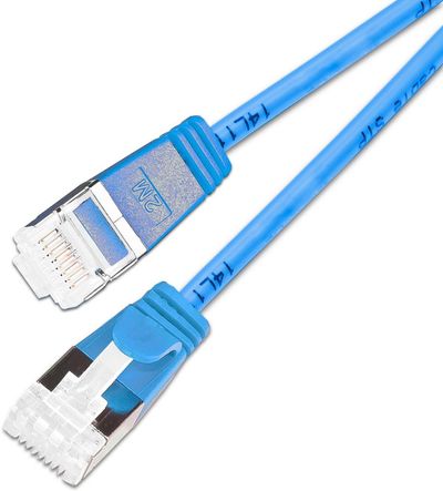 CAT6A 10G OHUT VERKKOKAAPELI U/FTP 1,0m sininen