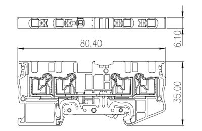 Dinkle DP4N-TR-PE, GTB C4, pushin, 0.2-6mm4, GY