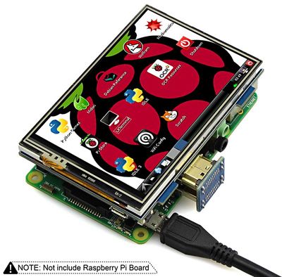 RASPBERRY PI 3.5" 480x320 HDMI,TCH,3.5MM KOSKETUSNÄYTTÖ