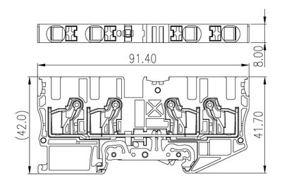 Dinkle DP6N-TR-PE, GTB C4, pushin, 0.5-6mm4, GY Dinkle DP6N-TR-PE, GTB C4, pushin, 0.5-6mm4, GY