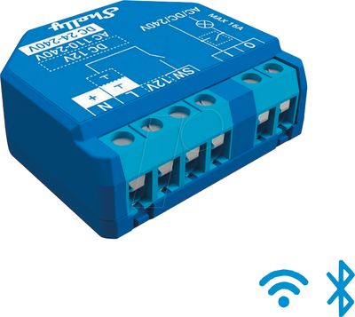 Shelly PLUS 1 WiFi RELE-KYTKIN 16A