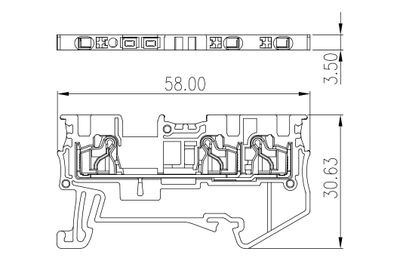 Dinkle DP1.5N-TN, SLFTB C3, 500V 17.5A, pushin, 0.14-1.5mm2, BG