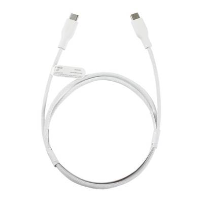 DELTACO IPLH-1010 USB-C – USB-C -latauskaapeli 60 W, 1 m, valkoinen