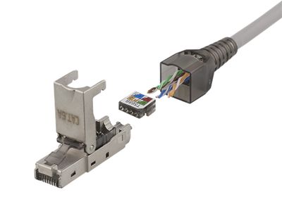 PIKA-ASENNETTAVA RJ45-LIITIN CAT6A FTP