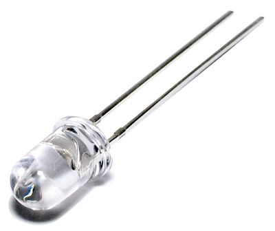 LED 5mm SININEN 12cd 15ast 12V etuvastuksella