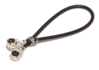 U.FL - U.FL 70mm Ø1,00mm musta Mikro koaksiaali välikaapeli U.FL - U.FL 70mm Ø1,00mm musta Mikro koaksiaali välikaapeli