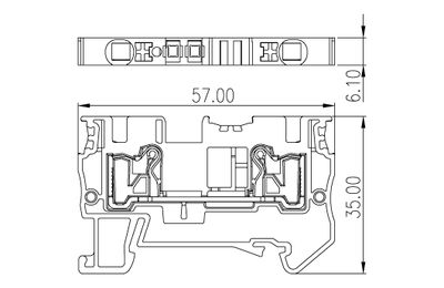 Dinkle DP4N, SLFTB C2, 800V 32A, pushin, 0.2-6mm2, BG Dinkle DP4N, SLFTB C2, 800V 32A, pushin, 0.2-6mm2, BG
