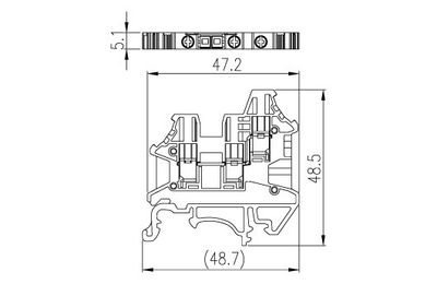 Dinkle DK2.5N-TN, SLFTB C3, 1kV 24A, screw, 0.14-2.5mm2, BG Dinkle DK2.5N-TN, SLFTB C3, 1kV 24A, screw, 0.14-2.5mm2, BG