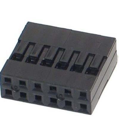 HARWIN 2X6 LIITINRUNKO 2-RIVINEN 12-NAPAINEN