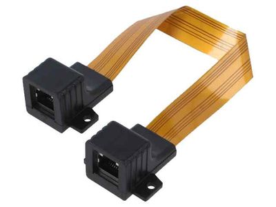 RJ45 - RJ45-Lattakaapeli ikkunan läpivientiin 0,2 m RJ45 - RJ45-Lattakaapeli ikkunan läpivientiin 0,2 m