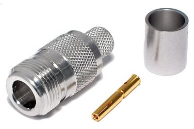 N-LIITIN NAARAS PURISTETTAVA RG213-KAAPELILLE N-LIITIN NAARAS PURISTETTAVA RG213-KAAPELILLE