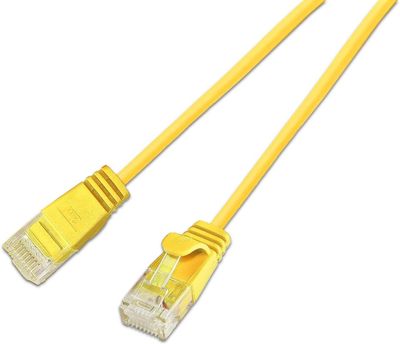 CAT6 OHUT VERKKOKAAPELI U/UTP 1,5m keltainen