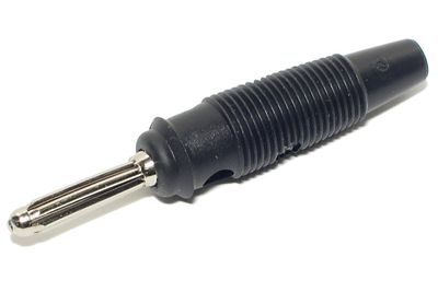 4mm BANAANILIITIN MUSTA Juotettava 4mm BANAANILIITIN MUSTA Juotettava