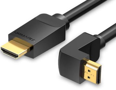 Vention HDMI-KAAPELI KULMALIITTIMELLÄ 1,5m