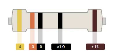 METALLIKALVOVASTUS 0,6W: 430ohm