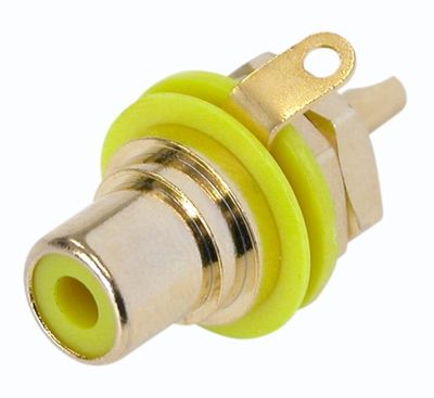 Neutrik RCA-RUNKO KELTAINEN