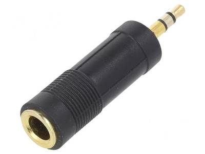 ADAPTERI JAKKI STEREO 6,3mm / PLUGI STEREO 3,5mm