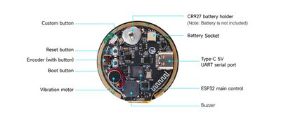 Elecrow 1,28 tuuman ESP32-C3 PYÖREÄ KOSKETUSNÄYTTÖ 240X240 IPS
