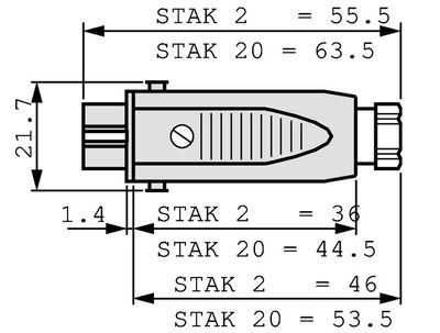 Hirschmann STAK2 Naarasliitin
