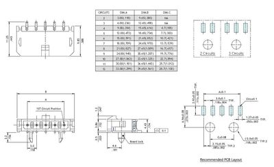 3,0mm 1x3pole smd male horizontal, plastic peg, Sn