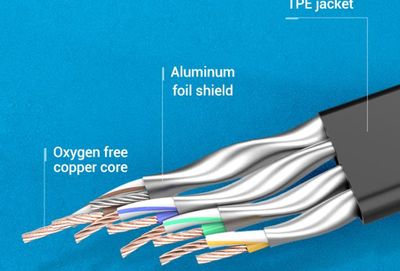 Vention CAT8.1 LITTEÄ VERKKOKAAPELI U/FTP 2m musta Vention CAT8.1 LITTEÄ VERKKOKAAPELI U/FTP 2m musta
