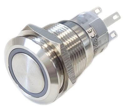 Lukkiutuva kytkin punaisella 24V LED-valolla